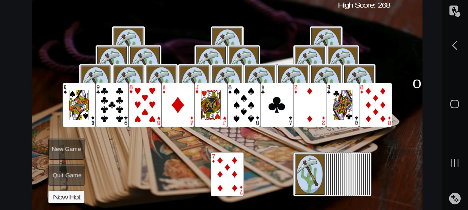 Insta Tripeaks gameplay