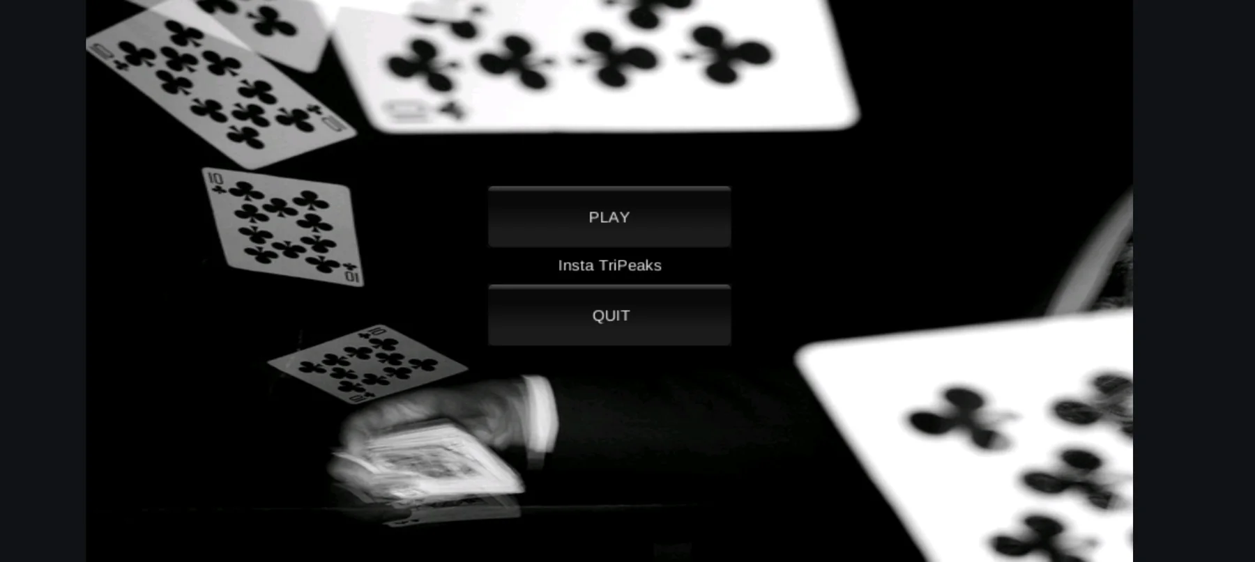 Insta Tripeaks main menu